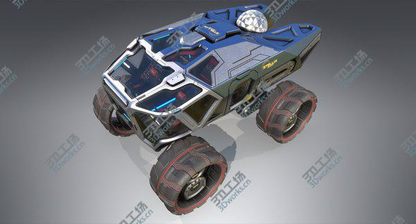 images/goods_img/20210312/Sci-fi Exploration Rover Vehicle 3D model/5.jpg